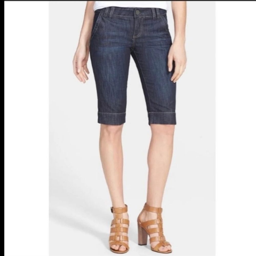 Kut from the Kloth Gwen Bermuda denim jean shorts size 4